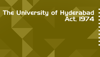 The University of Hyderabad Act 1974 Bare Act PDF Download 2