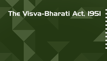 The Visva Bharati Act 1951 Bare Act PDF Download 2