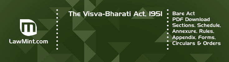 The Visva Bharati Act 1951 Bare Act PDF Download 2