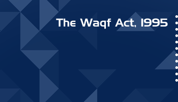 The Waqf Act 1995 Bare Act PDF Download 2