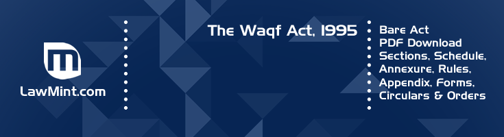 The Waqf Act 1995 Bare Act PDF Download 2