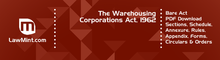 The Warehousing Corporations Act 1962 Bare Act PDF Download 2