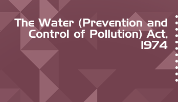 The Water Prevention and Control of Pollution Act 1974 Bare Act PDF Download 2