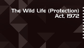 The Wild Life Protection Act 1972 Bare Act PDF Download 2