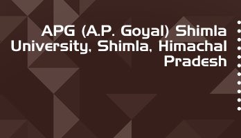 APG A P Goyal Shimla University LLB LLM Syllabus Revision Notes Study Material Guide Question Papers 1