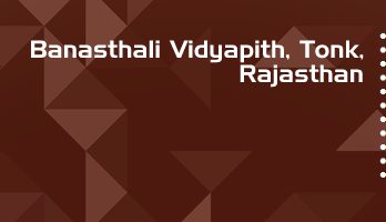 Banasthali Vidyapith LLB LLM Syllabus Revision Notes Study Material Guide Question Papers 1