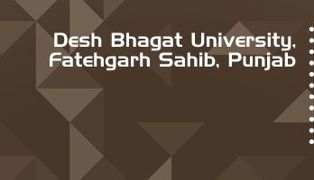 Desh Bhagat University LLB LLM Syllabus Revision Notes Study Material Guide Question Papers 1