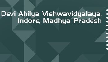 Devi Ahilya Vishwavidyalaya LLB LLM Syllabus Revision Notes Study Material Guide Question Papers 1