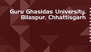 Guru Ghasidas University LLB LLM Syllabus Revision Notes Study Material Guide Question Papers 1
