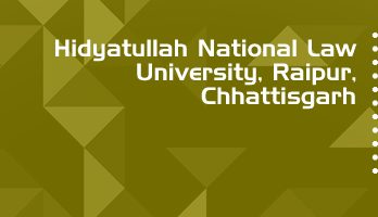 Hidyatullah National Law University LLB LLM Syllabus Revision Notes Study Material Guide Question Papers 1