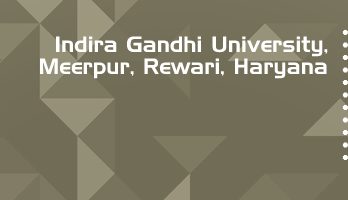 Indira Gandhi University Meerpur LLB LLM Syllabus Revision Notes Study Material Guide Question Papers 1