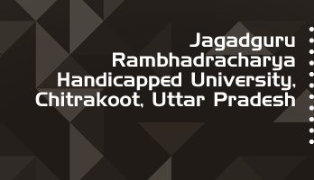 Jagadguru Rambhadracharya Handicapped University LLB LLM Syllabus Revision Notes Study Material Guide Question Papers 1