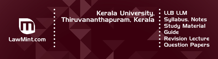 Kerala University LLB LLM Syllabus Revision Notes Study Material Guide Question Papers 1