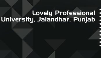 Lovely Professional University LLB LLM Syllabus Revision Notes Study Material Guide Question Papers 1