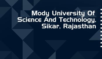 Mody University Science Technology LLB LLM Syllabus Revision Notes Study Material Guide Question Papers 1