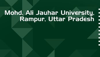 Mohd Ali Jauhar University LLB LLM Syllabus Revision Notes Study Material Guide Question Papers 1