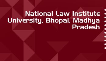 National Law Institute University LLB LLM Syllabus Revision Notes Study Material Guide Question Papers 1