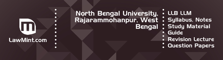 North Bengal University LLB LLM Syllabus Revision Notes Study Material Guide Question Papers 1