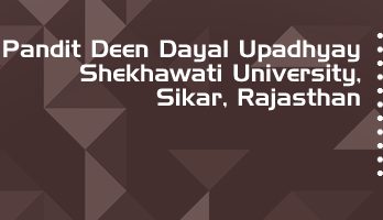 Pandit Deen Dayal Upadhyay Shekhawati University LLB LLM Syllabus Revision Notes Study Material Guide Question Papers 1