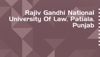 Rajiv Gandhi National University Law LLB LLM Syllabus Revision Notes Study Material Guide Question Papers 1