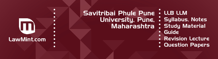 Savitribai Phule Pune University LLB LLM Syllabus Revision Notes Study Material Guide Question Papers 1