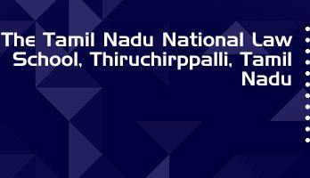 The Tamil Nadu National Law School LLB LLM Syllabus Revision Notes Study Material Guide Question Papers 1