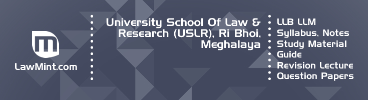 University School Law Research USLR LLB LLM Syllabus Revision Notes Study Material Guide Question Papers 1