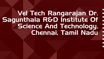 Vel Tech Rangarajan Dr Sagunthala Institute LLB LLM Syllabus Revision Notes Study Material Guide Question Papers 1