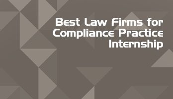 Best Law Firms for Compliance Practice Internship LLB Students