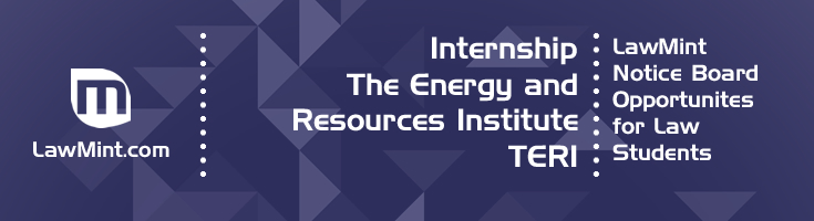 Internship The Energy and Resources Institute TERI