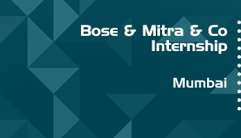 bose and mitra and co internship application eligibility experience mumbai