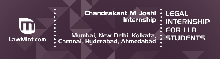 chandrakant m joshi internship application eligibility experience mumbai new delhi kolkata chennai hyderabad ahmedabad