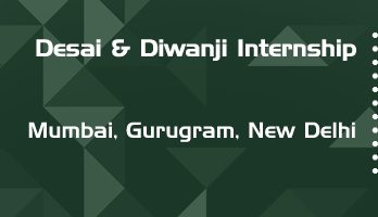 desai and diwanji internship application eligibility experience mumbai gurugram new delhi