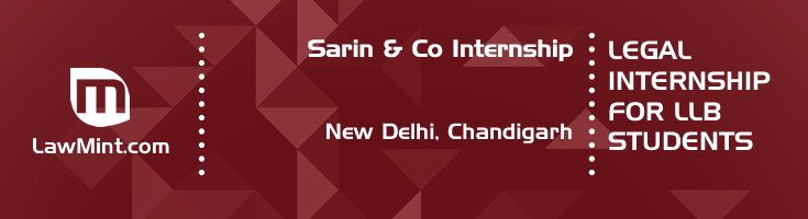 sarin and co internship application eligibility experience new delhi chandigarh