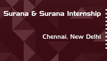 surana and surana internship application eligibility experience chennai new delhi