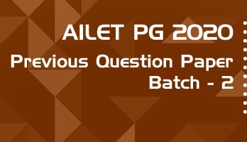 AILET PG LLM 2020 Batch 2 Previous Question Paper Mock Test Model Paper Series