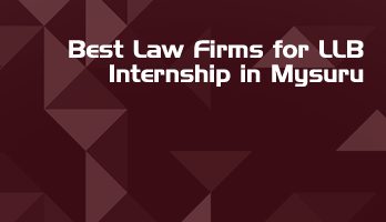 Best Law Firms for LLB Internship in Mysuru Law Student Internships