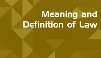 Meaning and Definition of Law LawMint For LLB and LLM students