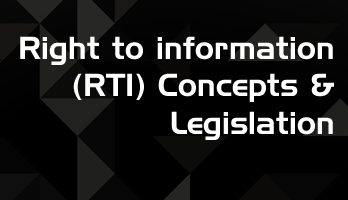 Right to information RTI Concepts and Legislation LawMint For LLB and LLM students